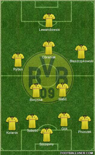 Borussia Dortmund Formation 2013