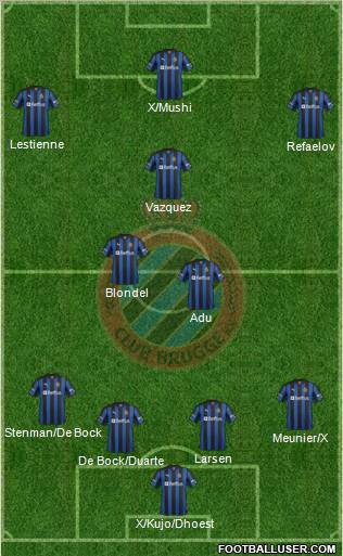 Club Brugge KV Formation 2013