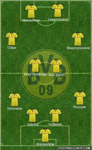 Borussia Dortmund Formation 2013