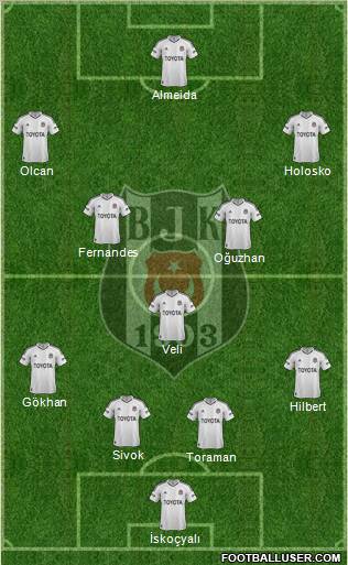 Besiktas JK Formation 2013