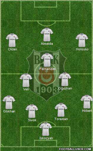 Besiktas JK Formation 2013