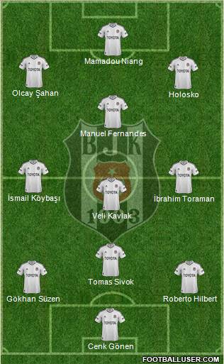 Besiktas JK Formation 2013