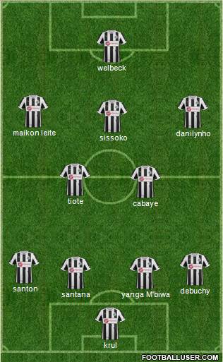 Newcastle United Formation 2013