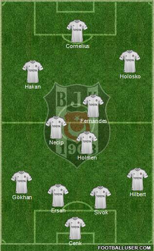 Besiktas JK Formation 2013