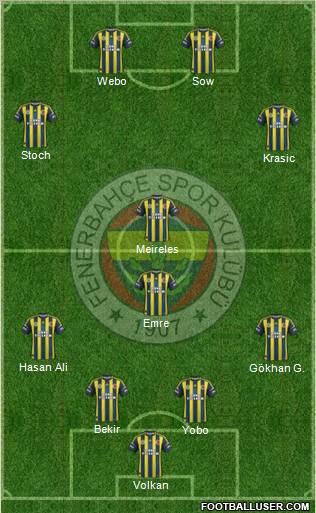 Fenerbahçe SK Formation 2013