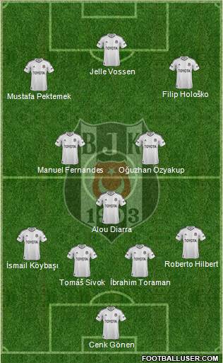 Besiktas JK Formation 2013
