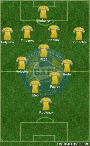 BATE Borisov Formation 2013