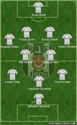 Besiktas JK Formation 2013