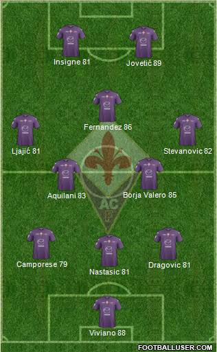 Fiorentina Formation 2013