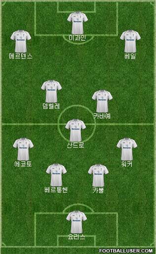 Tottenham Hotspur Formation 2013