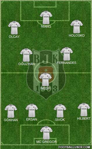 Besiktas JK Formation 2013