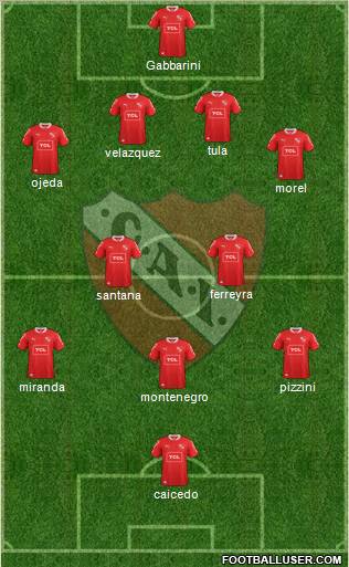 Independiente Formation 2013