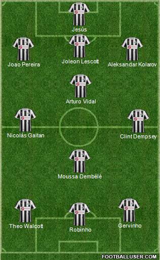 Newcastle United Formation 2013