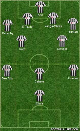 Newcastle United Formation 2013