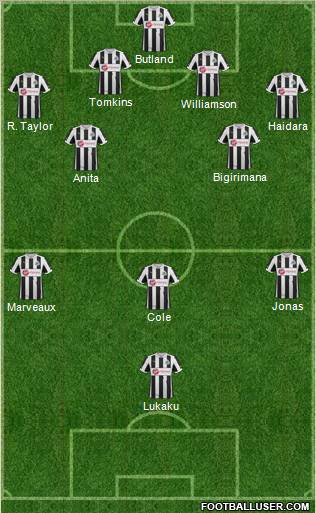Newcastle United Formation 2013