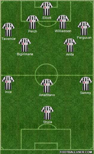 Newcastle United Formation 2013