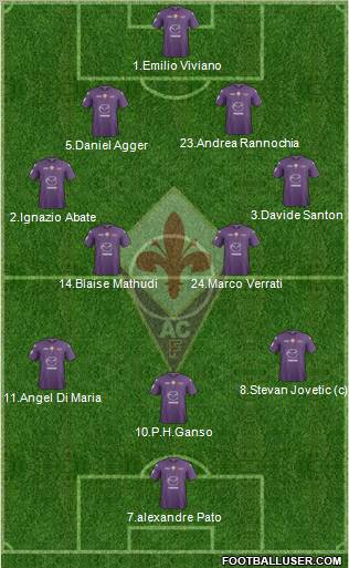 Fiorentina Formation 2013