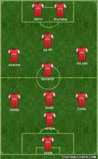 Arsenal Formation 2013