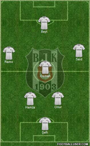 Besiktas JK Formation 2013