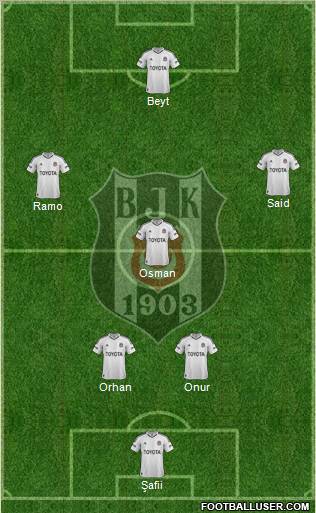 Besiktas JK Formation 2013