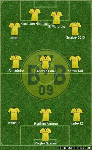 Borussia Dortmund Formation 2013