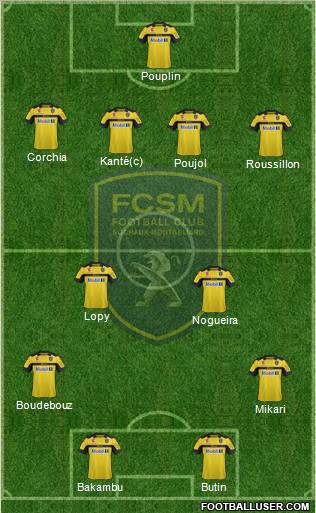 FC Sochaux-Montbéliard Formation 2013