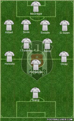 Besiktas JK Formation 2013