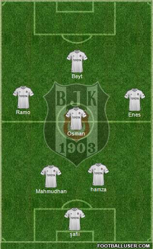 Besiktas JK Formation 2013