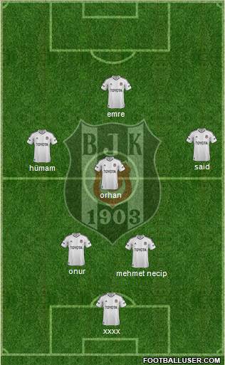 Besiktas JK Formation 2013