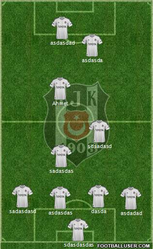 Besiktas JK Formation 2013