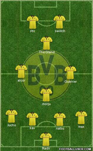 Borussia Dortmund Formation 2013
