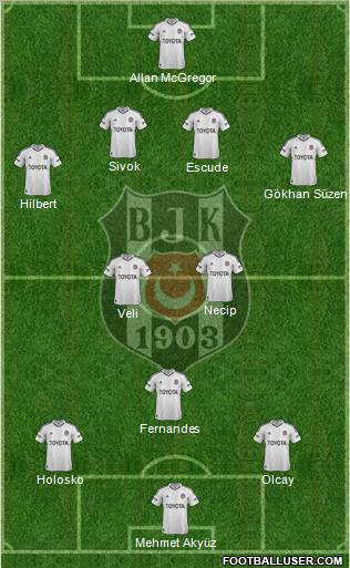 Besiktas JK Formation 2013