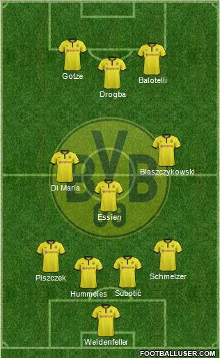 Borussia Dortmund Formation 2013
