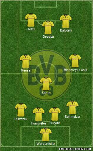 Borussia Dortmund Formation 2013
