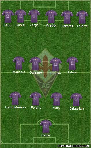 Fiorentina Formation 2013