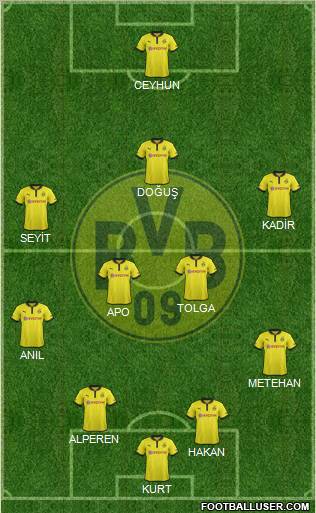Borussia Dortmund Formation 2013