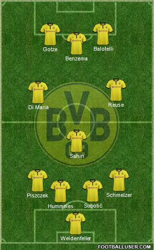 Borussia Dortmund Formation 2013