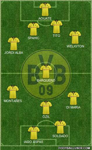 Borussia Dortmund Formation 2013