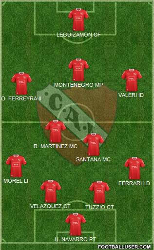 Independiente Formation 2013