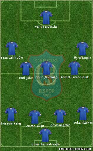 Çankiri Belediyespor Formation 2013