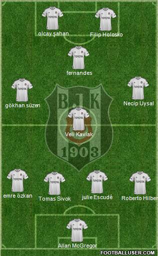 Besiktas JK Formation 2013