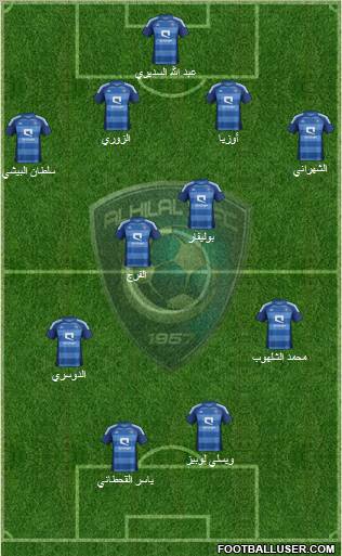 Al-Hilal (KSA) Formation 2013