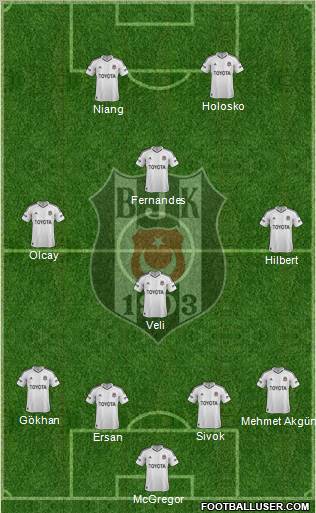 Besiktas JK Formation 2013