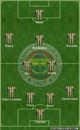 Fenerbahçe SK Formation 2013