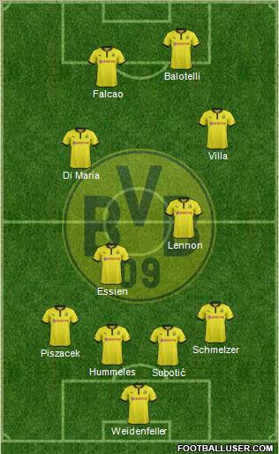 Borussia Dortmund Formation 2013