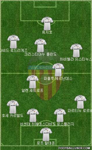 Valencia C.F., S.A.D. Formation 2013