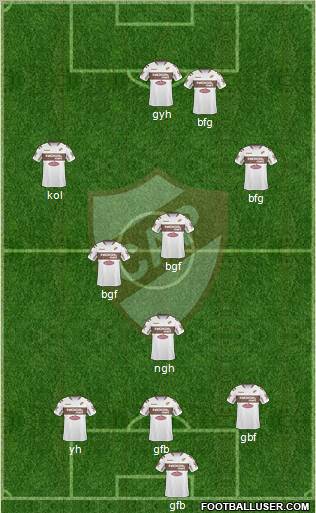 Platense football formation