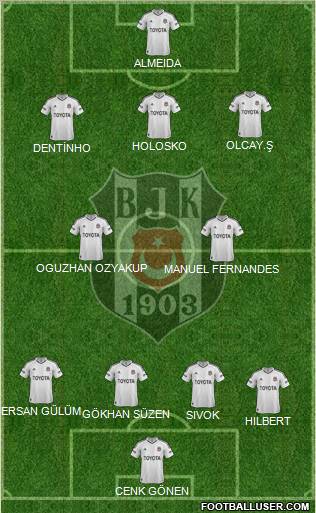 Besiktas JK Formation 2013