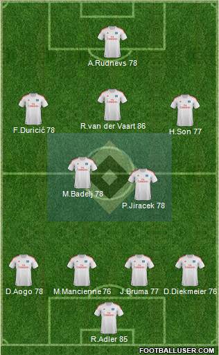 Hamburger SV Formation 2013