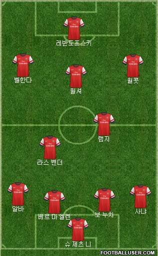Arsenal Formation 2013